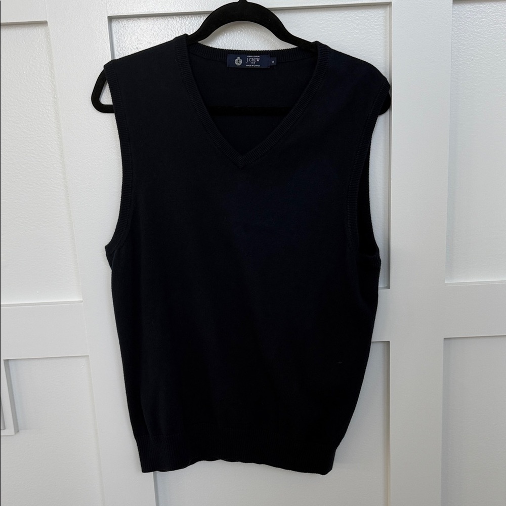 J.Crew Men's V-Neck Navy Sweater Vest